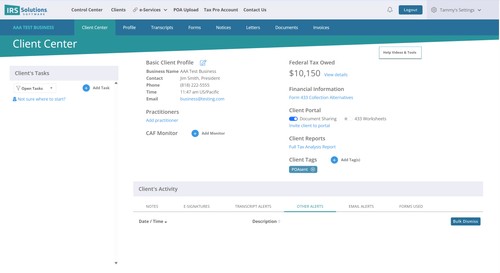 IRS Solutions Software