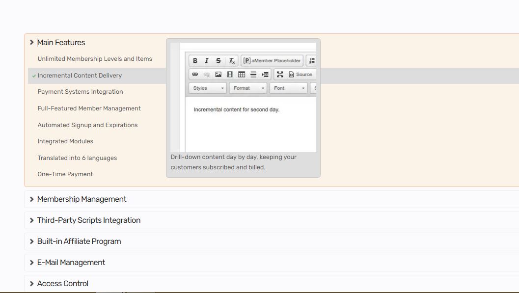 aMember Pro screenshot