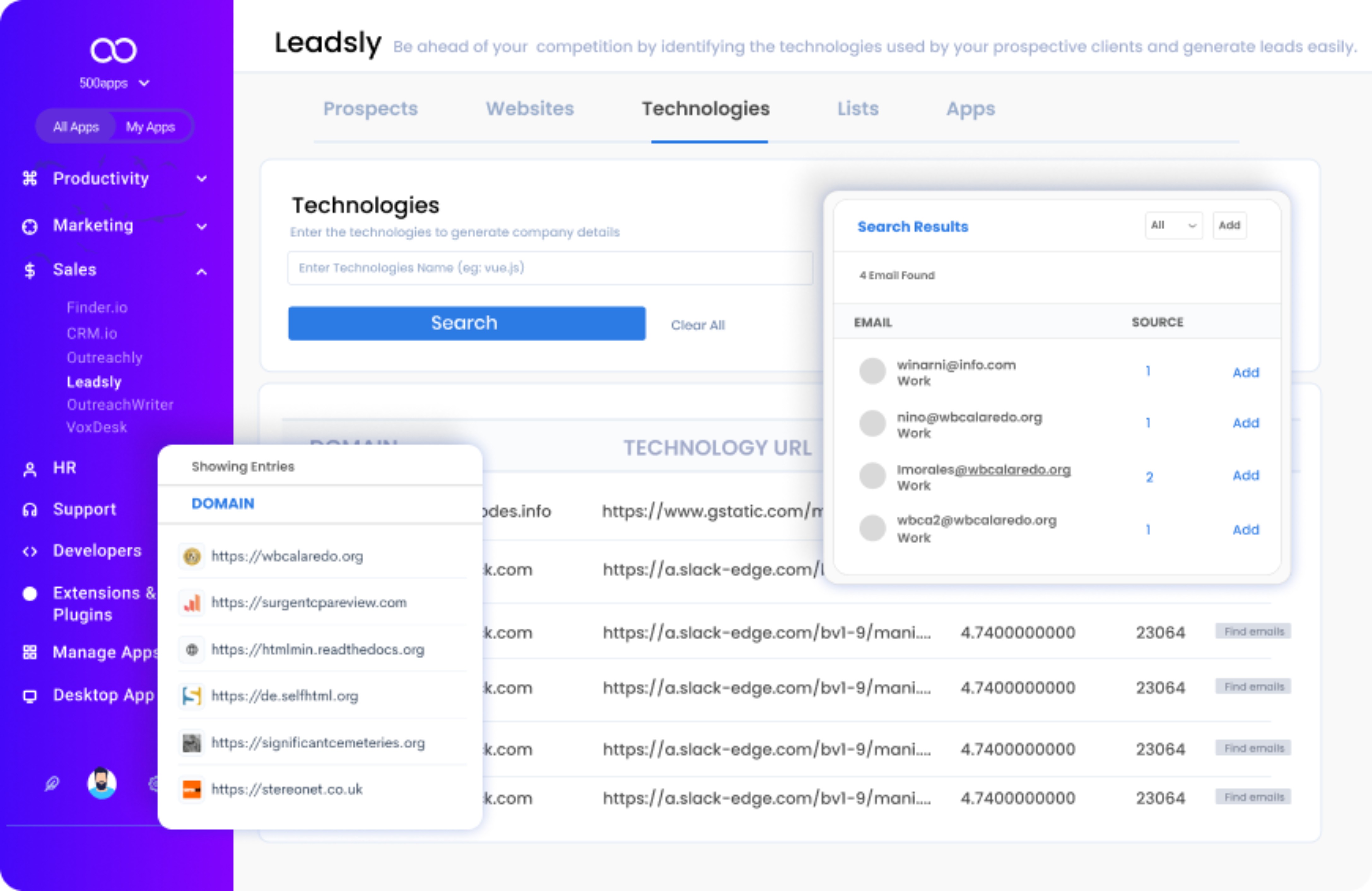 Leadsly  screenshot