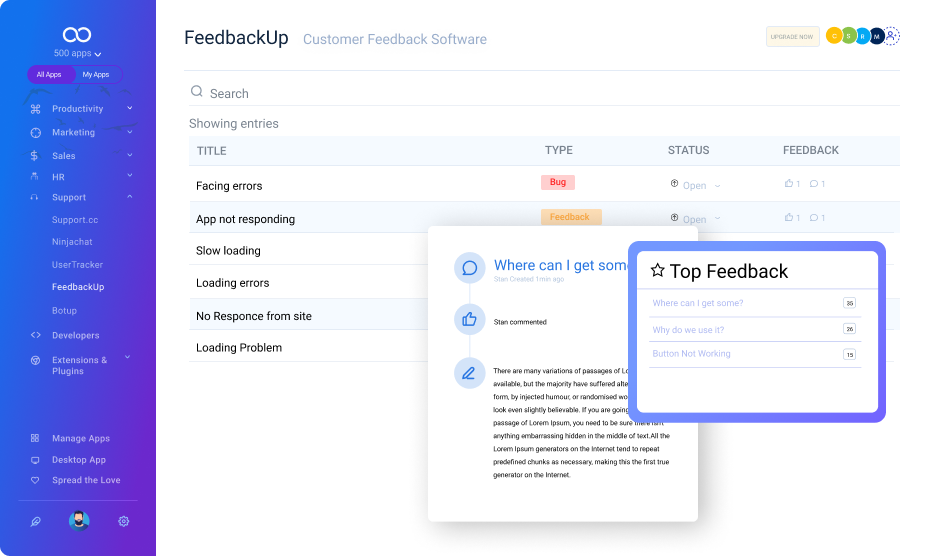 FeedbackUp  screenshot