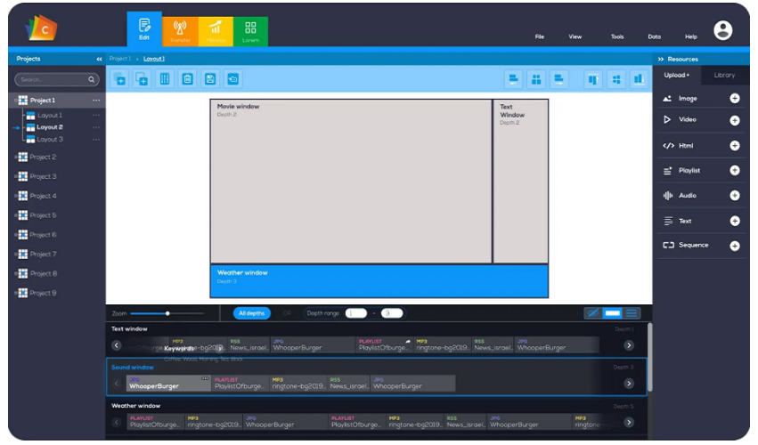 Cnario Digital Signage Suite screenshot