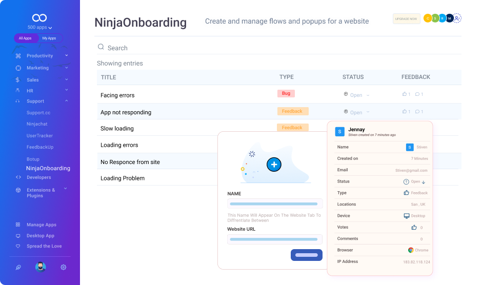 NinjaOnboarding screenshot