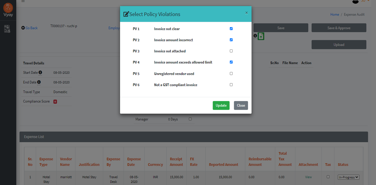 MYVYAY Expense Management Solution