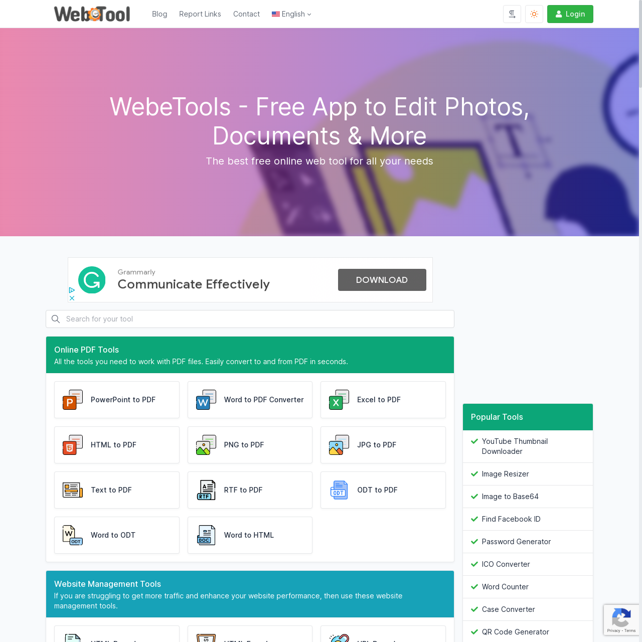 Web Tools
