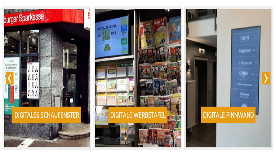 Digital Signage Kompass screenshot