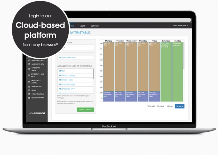 NowSignage screenshot