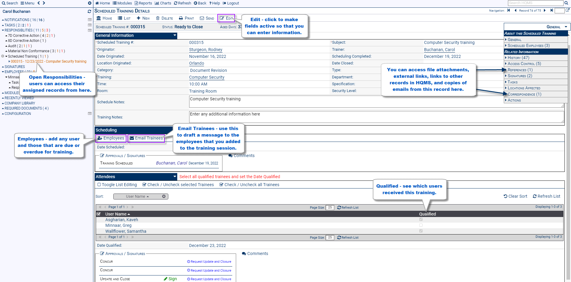 Harrington Quality Management Software HQMS