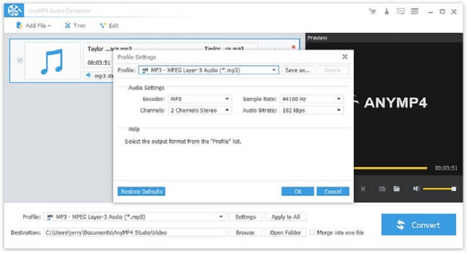 Anymp4 screenshot