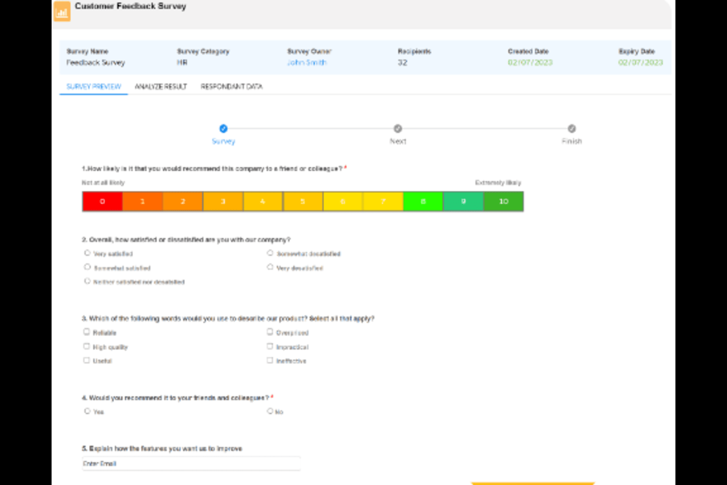 ArcSurvey screenshot