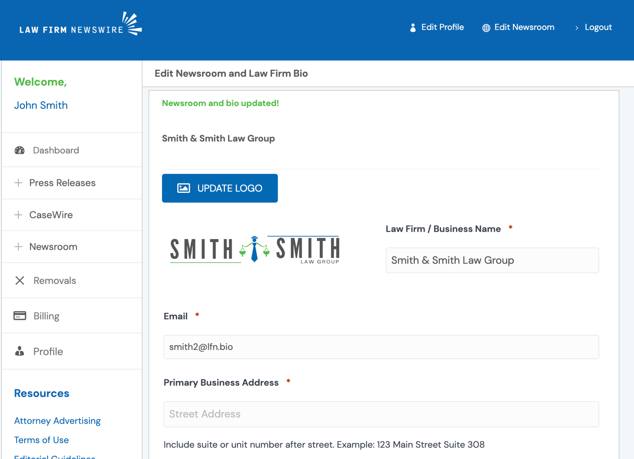 Law Firm Newswire