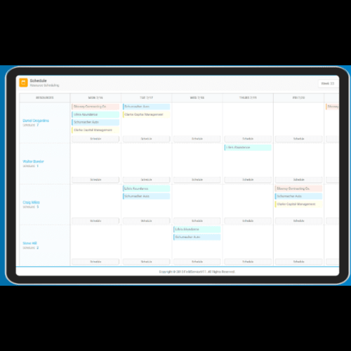 bMobile Scheduling Software screenshot