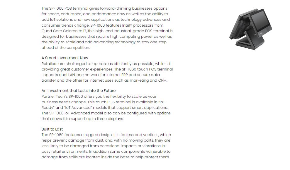 SP-1060 TOUCH POS Reviews & Pricing 2025