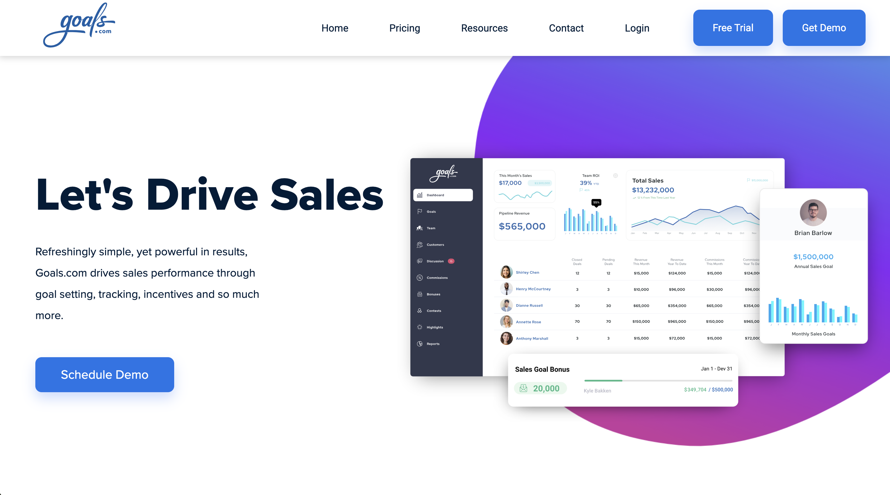 Goals.com homepage
