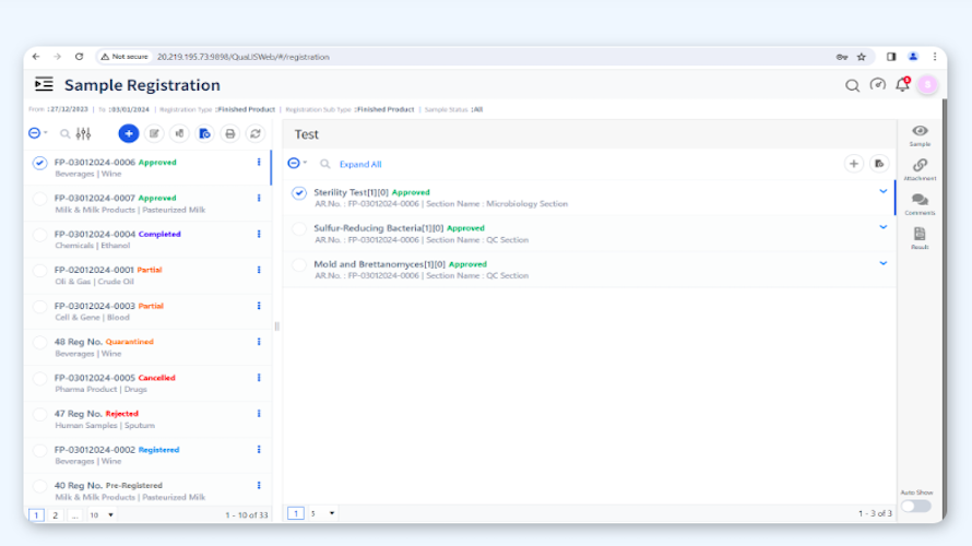 Qualis LIMS Software 