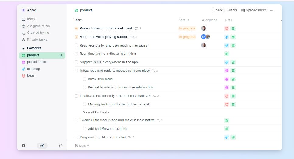 Height screenshot