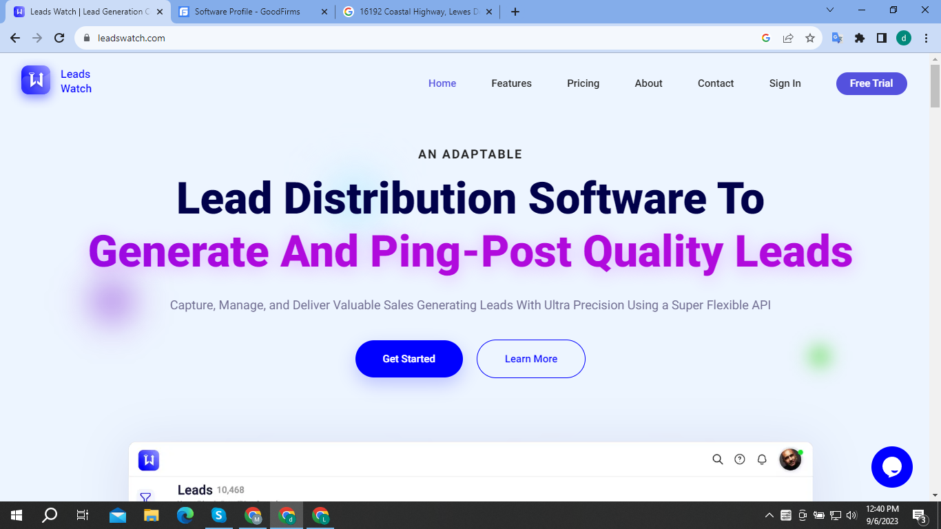 Home page