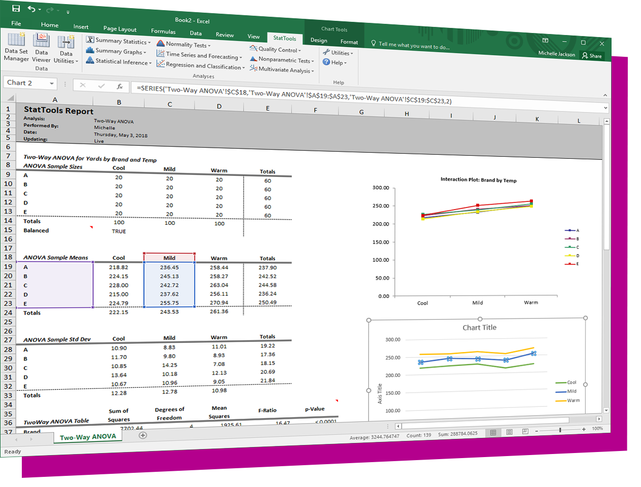 StatTools screenshot