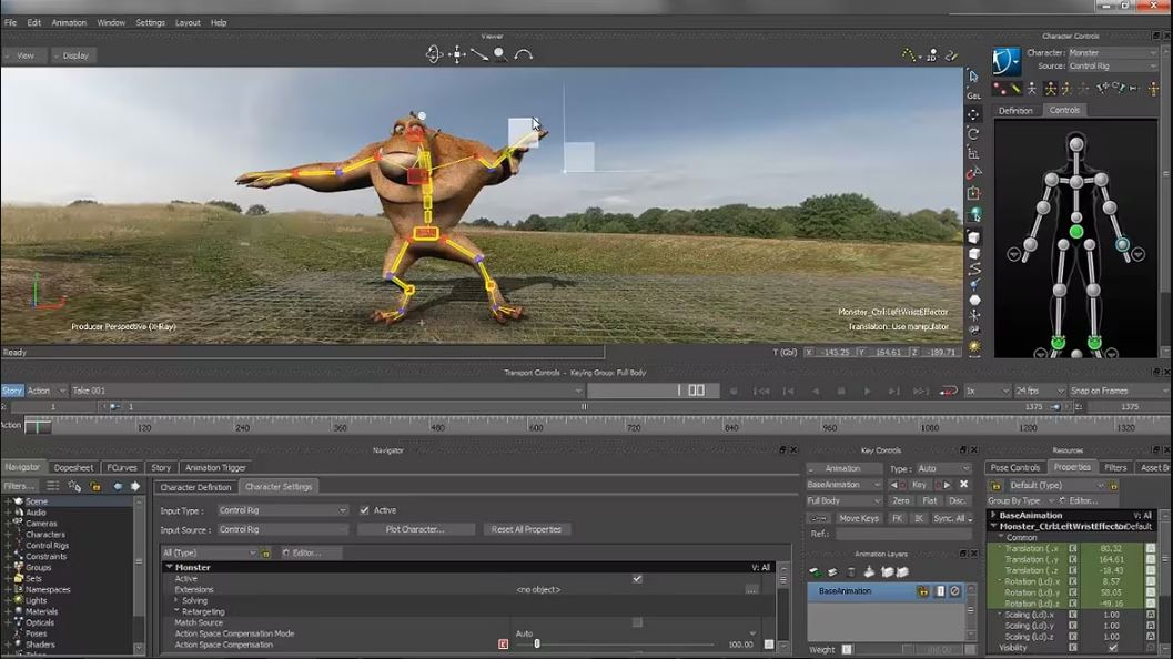 MotionBuilder screenshot