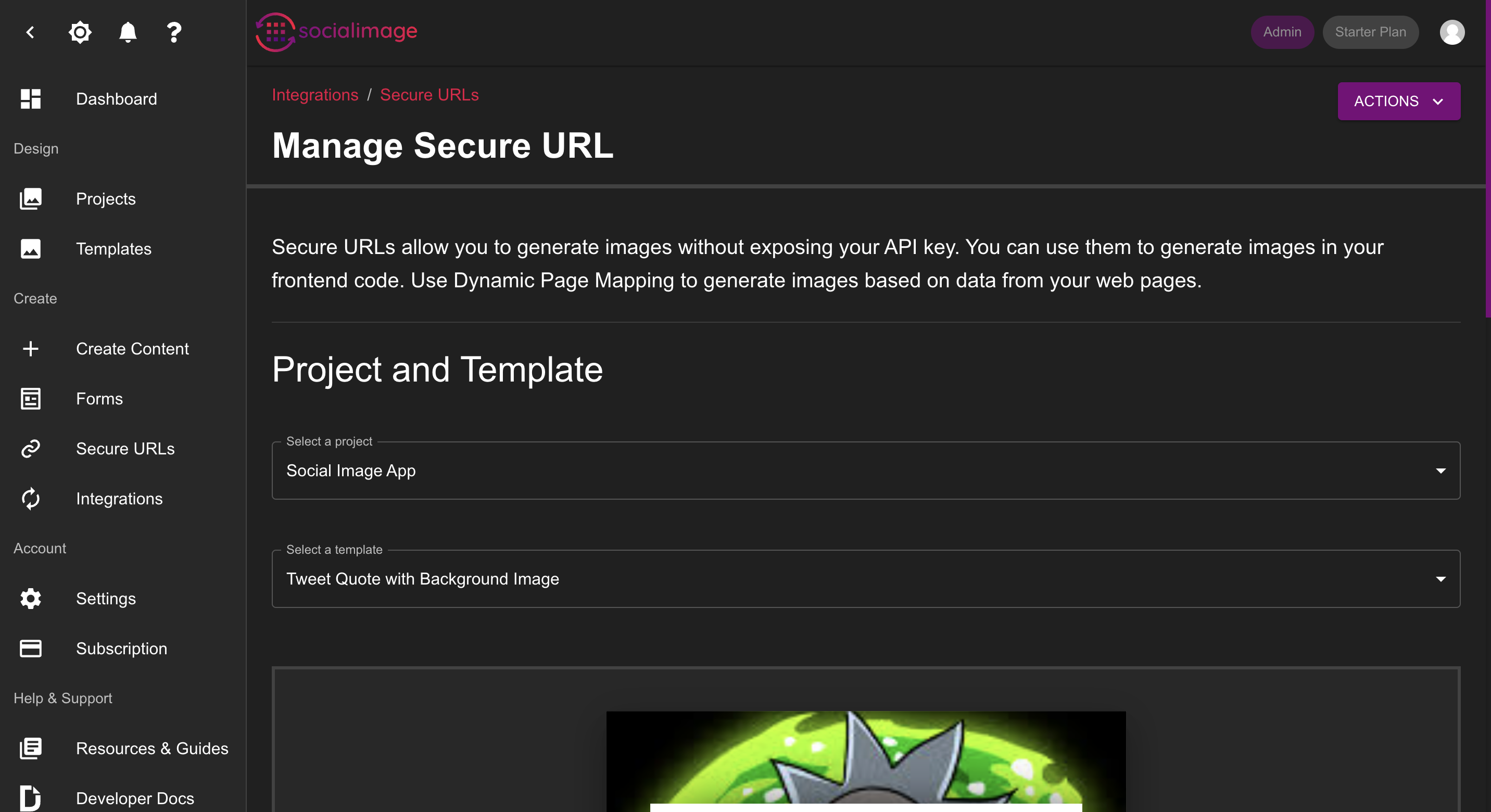 Social Image screenshot