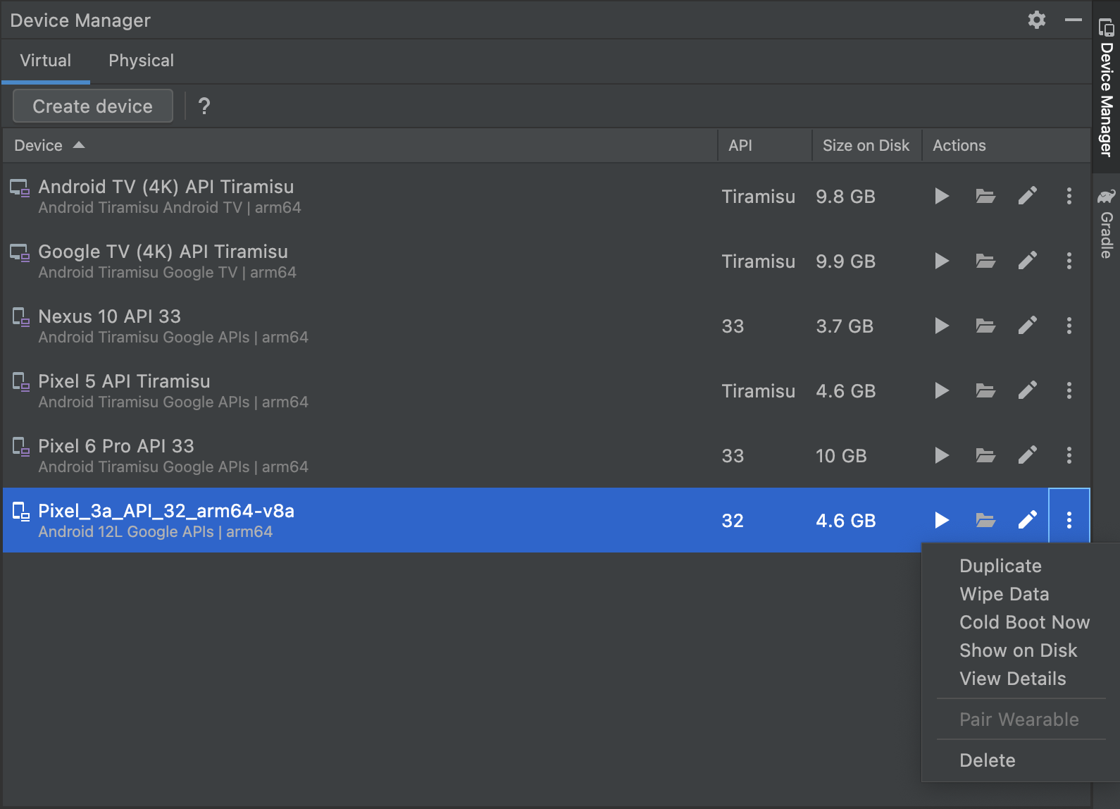 Android Virtual Device