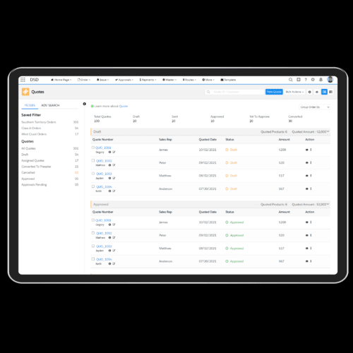bMobile Quotation Software screenshot