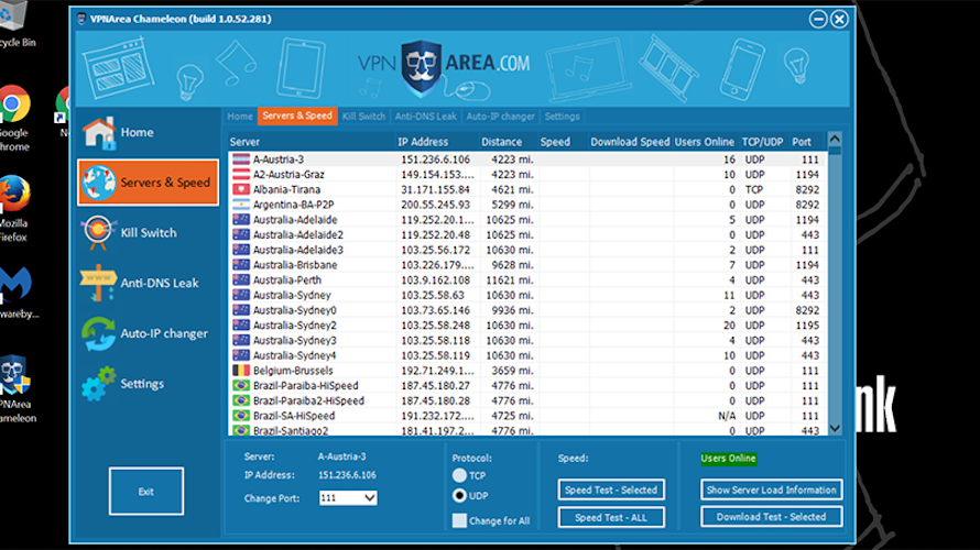 VPNArea screenshot