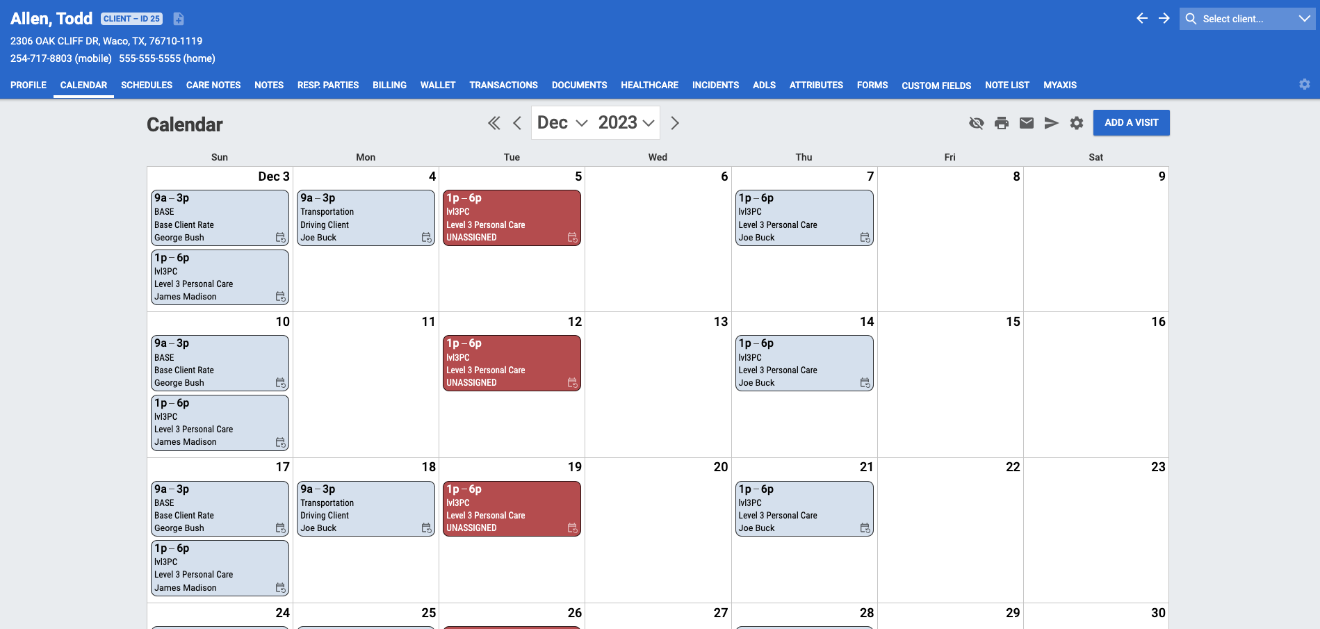 AxisCare Home Care Software