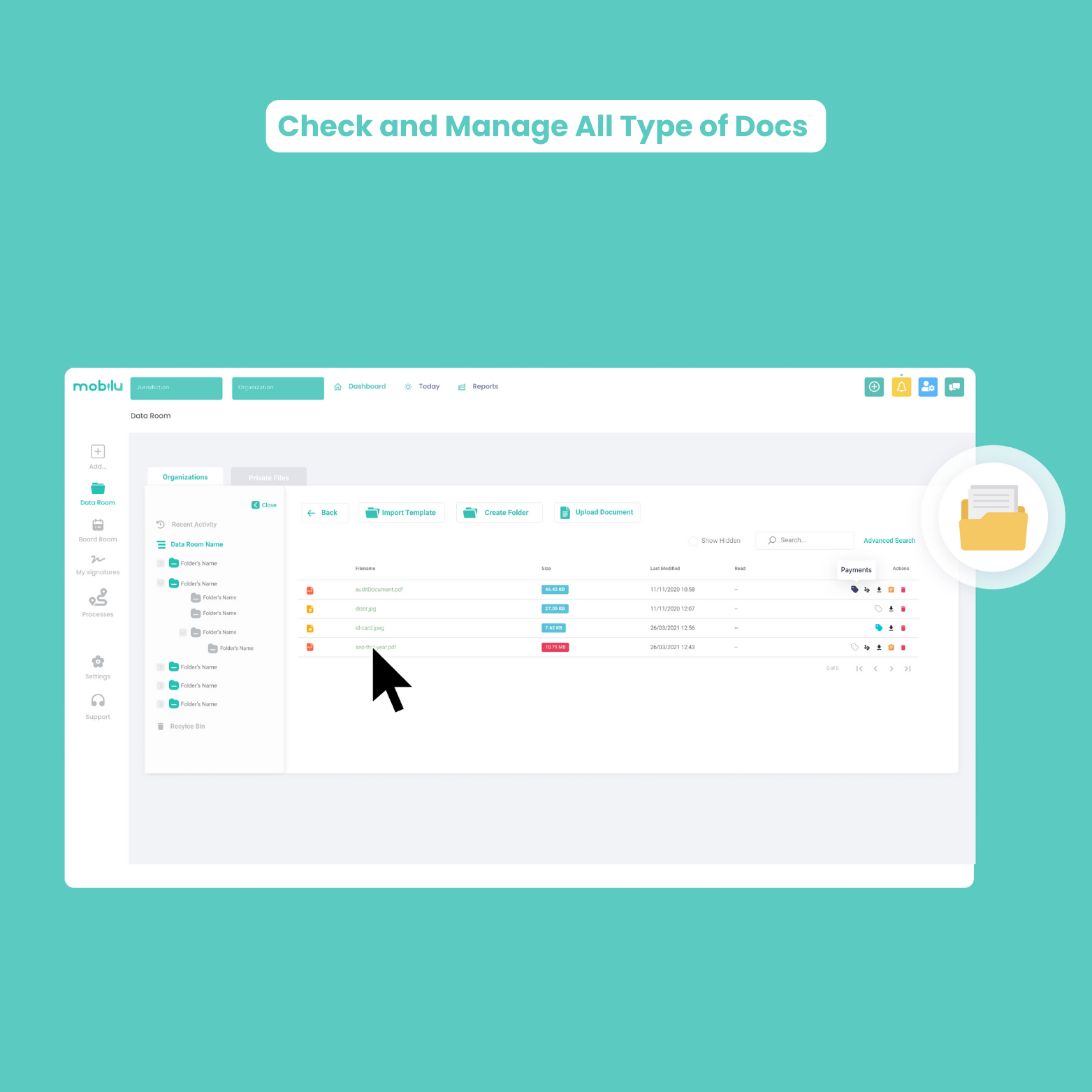 Mobilu Virtual Data Room 