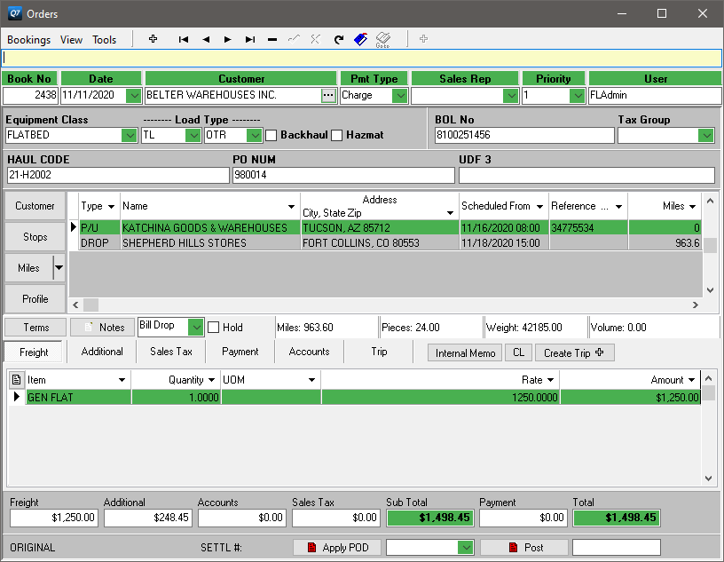 Q7 Software screenshot