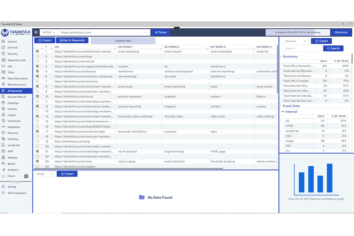 Tarantula SEO Spider