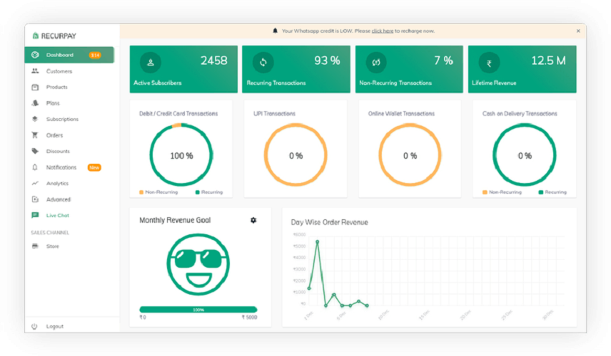 RecurPay screenshot