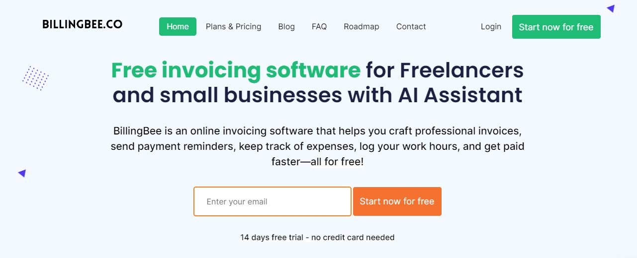 Free online invoicing software for freelancers and small businesses.