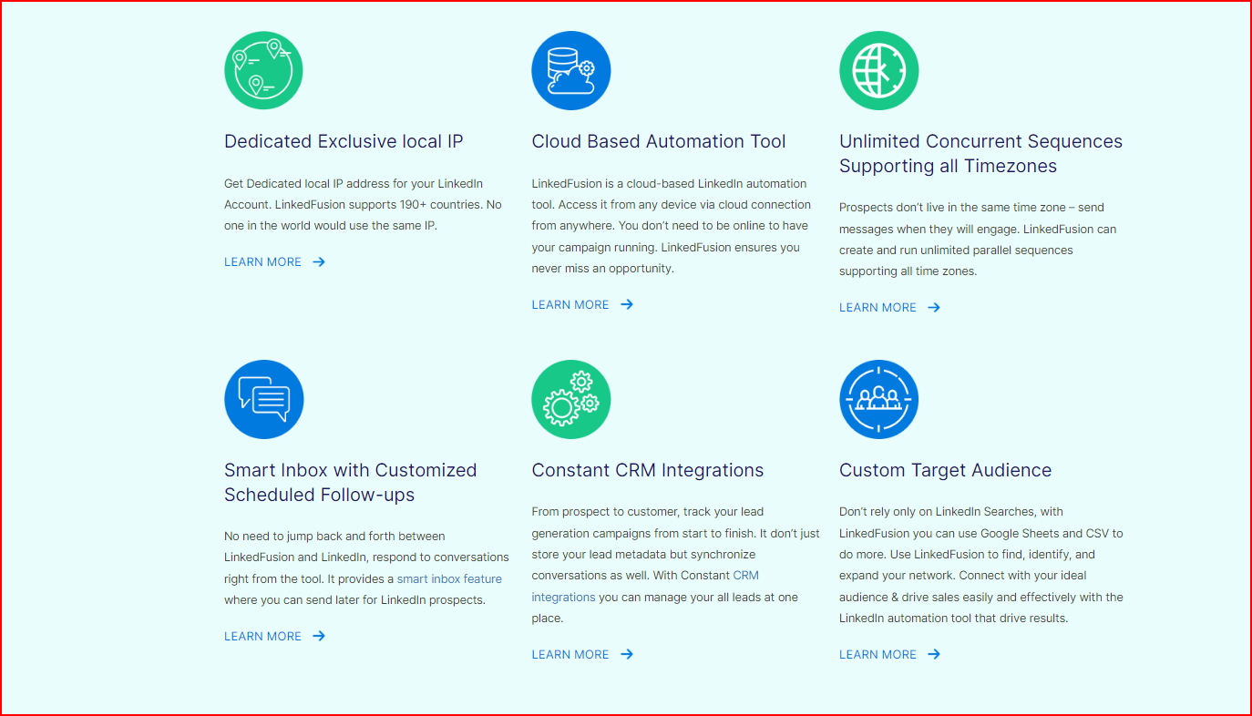Linkedfusion screenshot