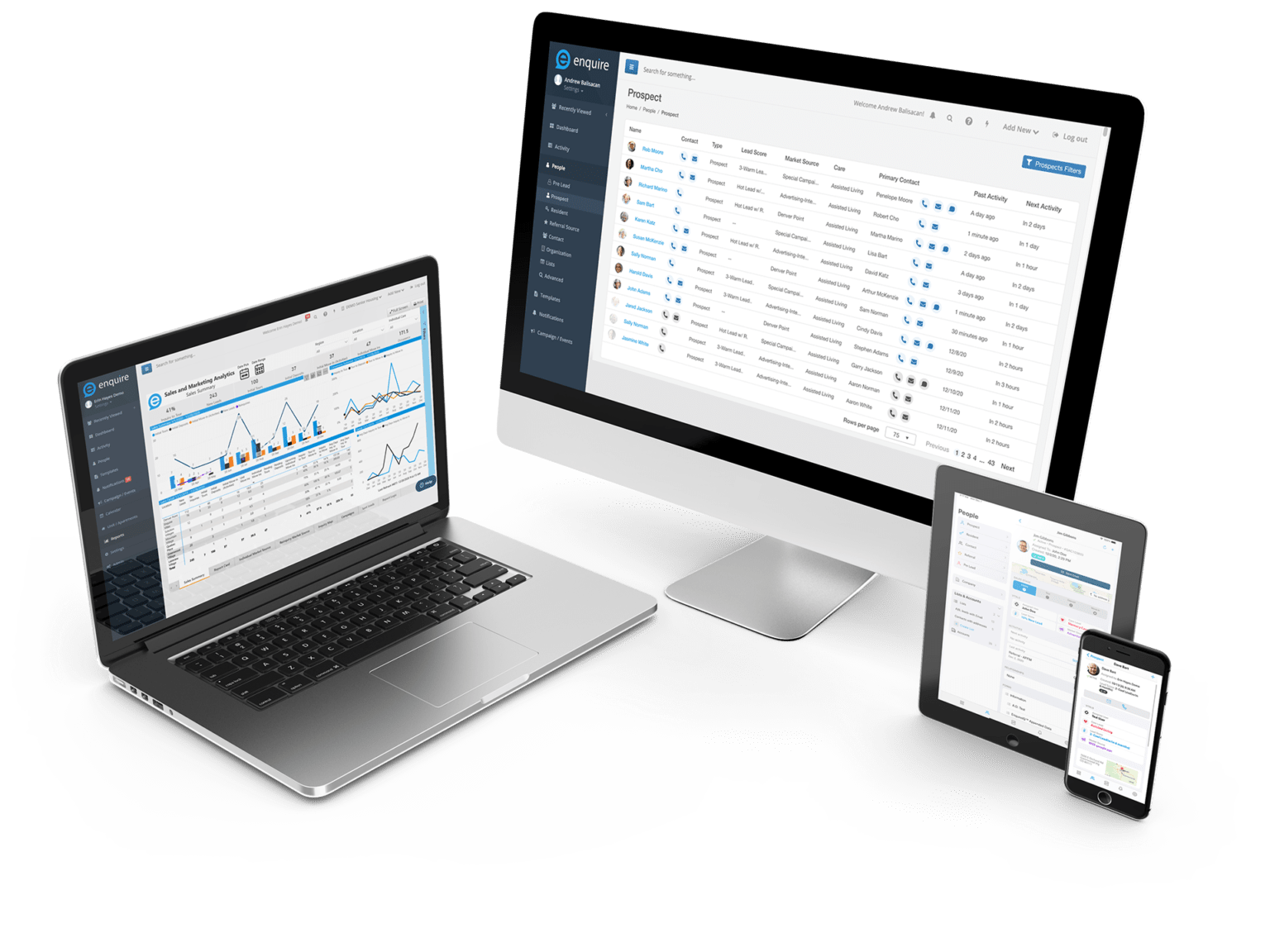 Enquire CRM screenshot