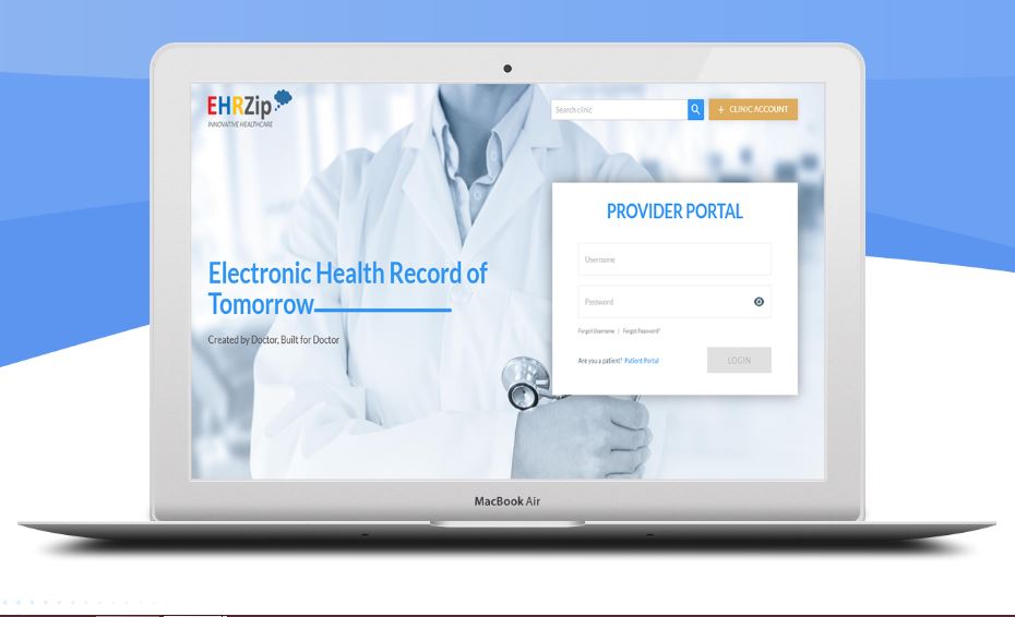 EHRZip screenshot