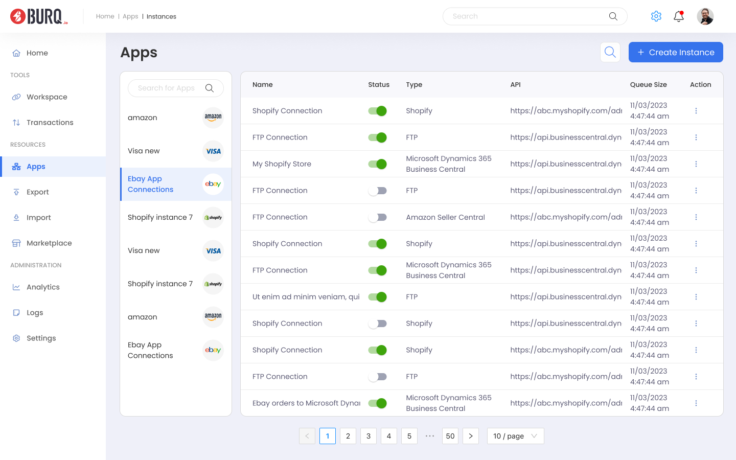 App instances