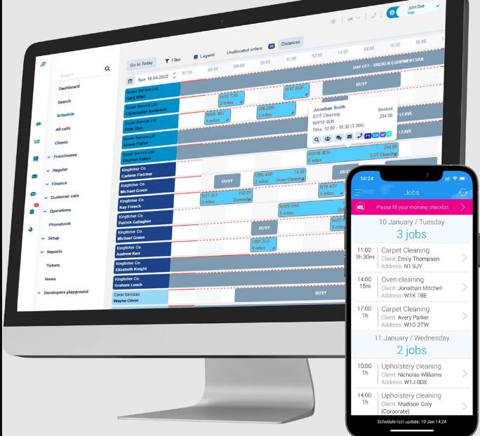 ServiceOS screenshot