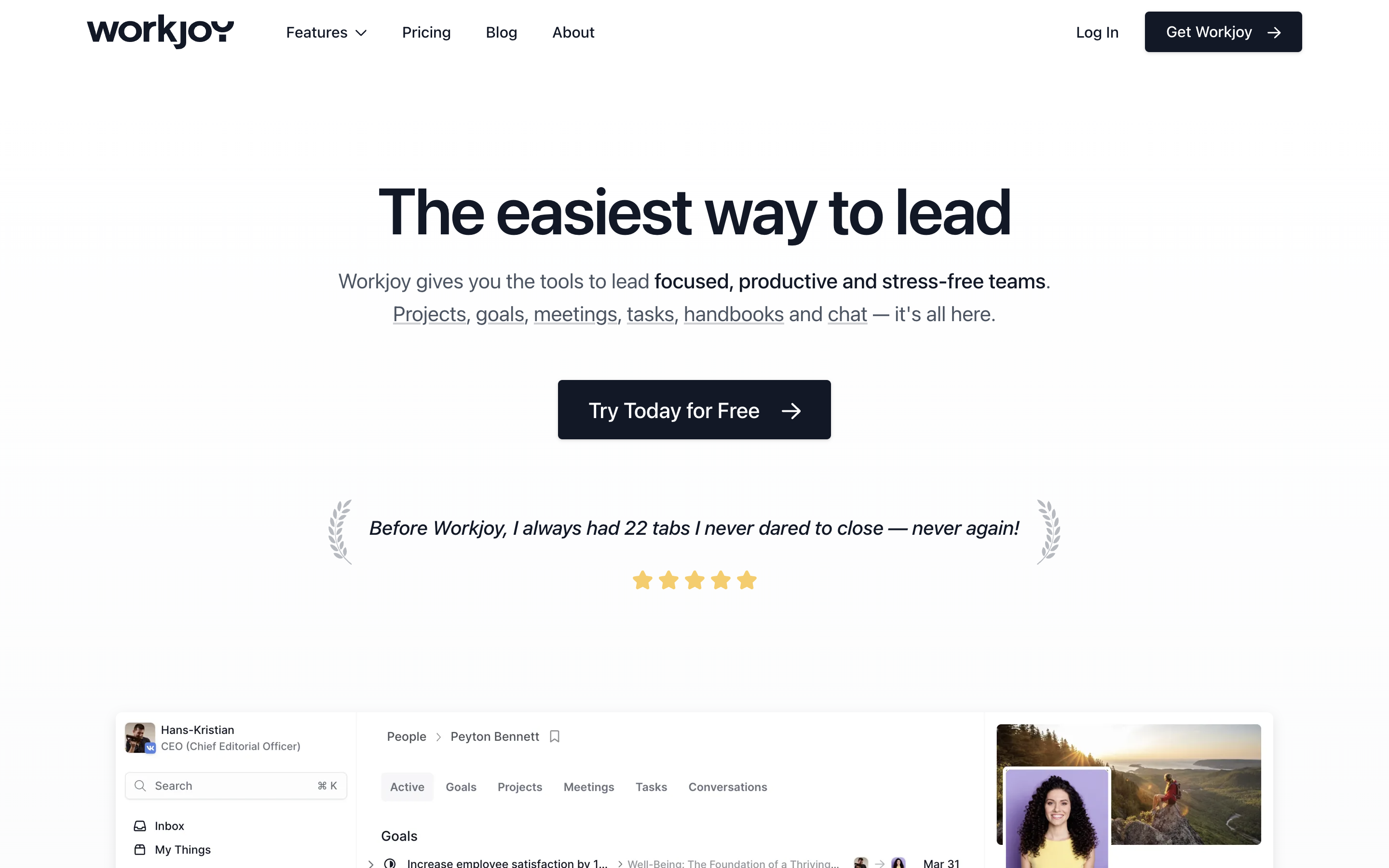 Workjoy screenshot