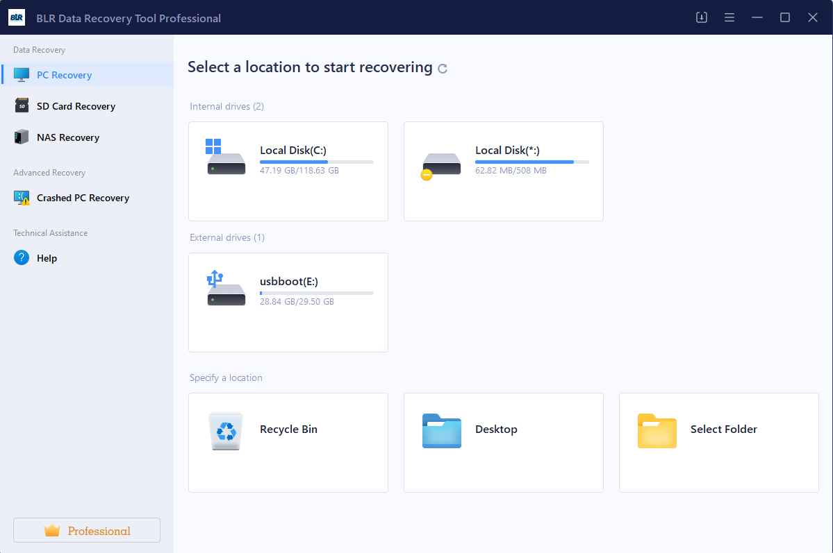 BLR Data Recovery Tool