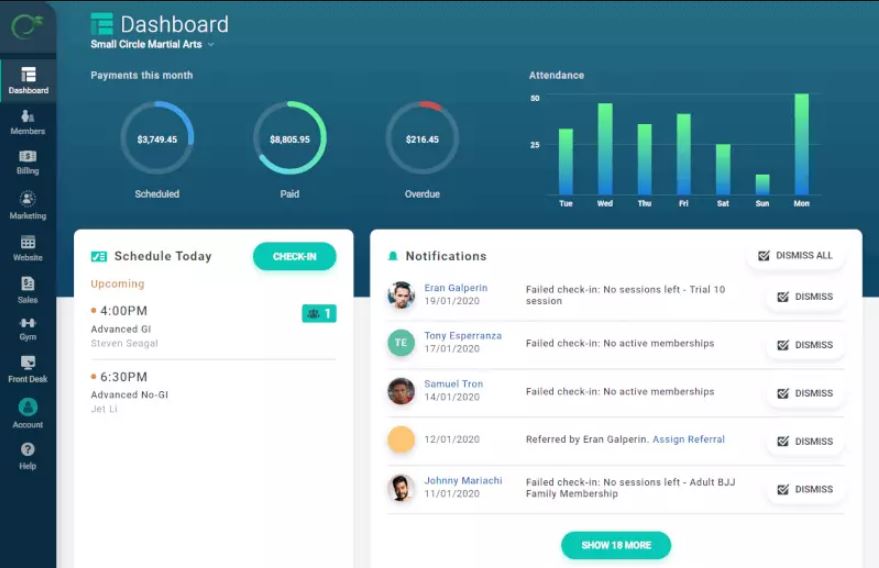 Gymdesk screenshot
