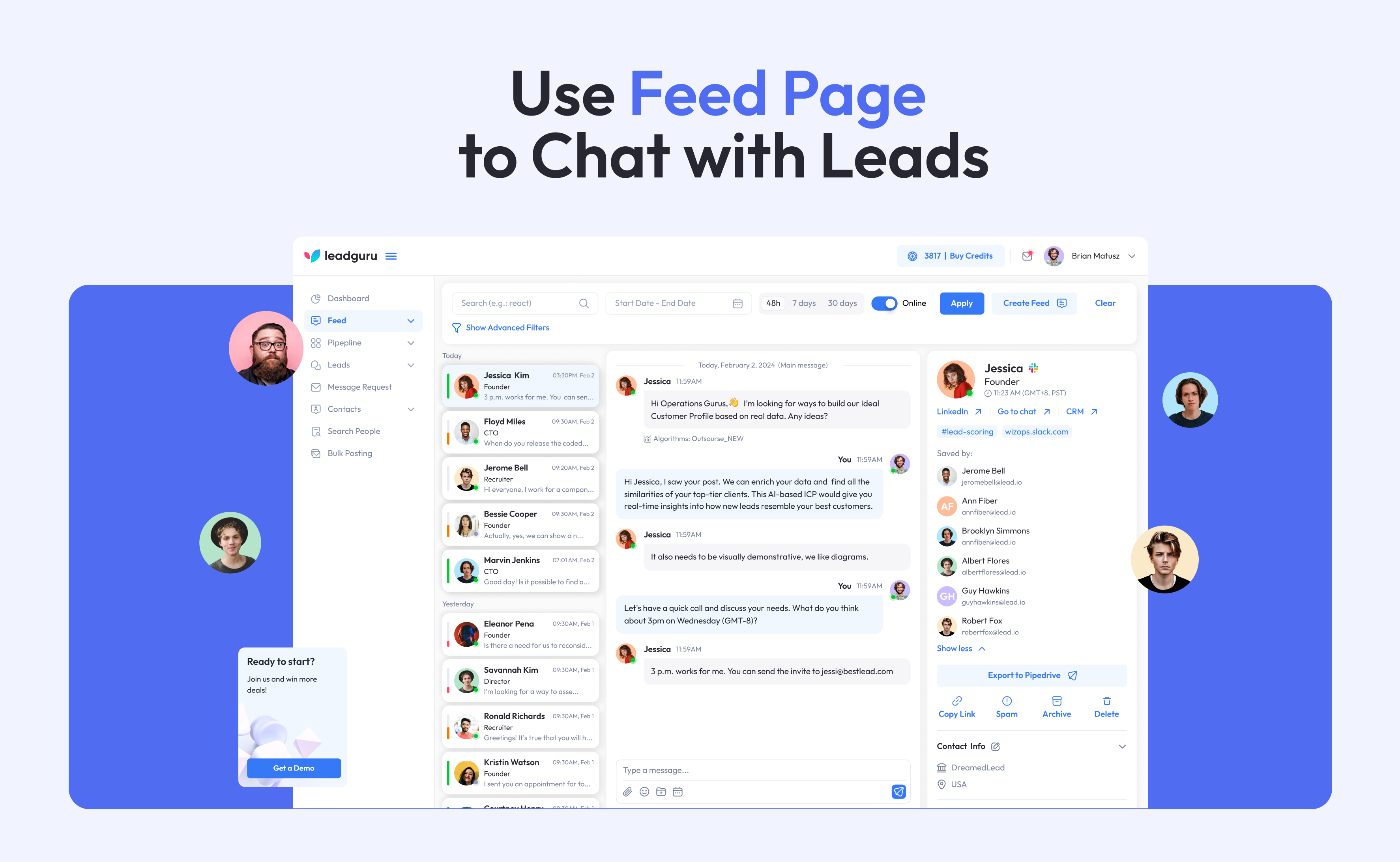 Receive live updates and new posts as they happen, keeping you informed and engaged. Send and receive messages instantly within the platform.