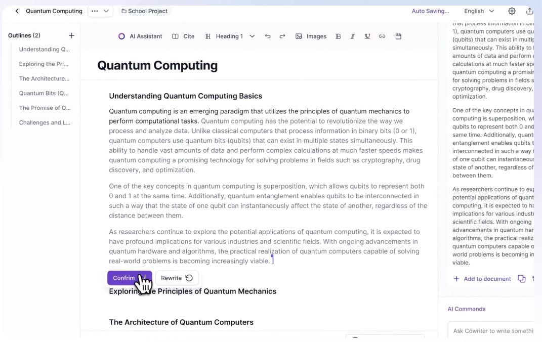CoWriterAI screenshot