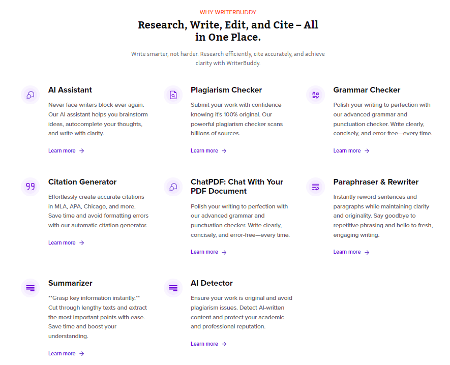 WriterBuddy screenshot