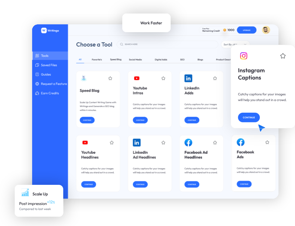 Writingo screenshot