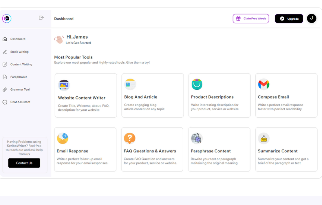 ScriboWriter screenshot