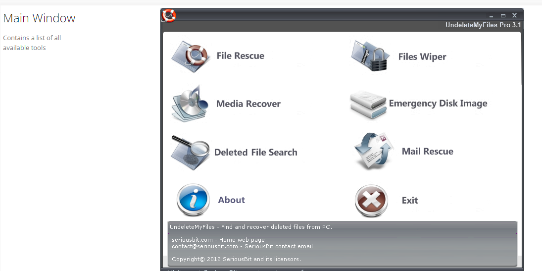 UndeleteMyFiles Pro screenshot
