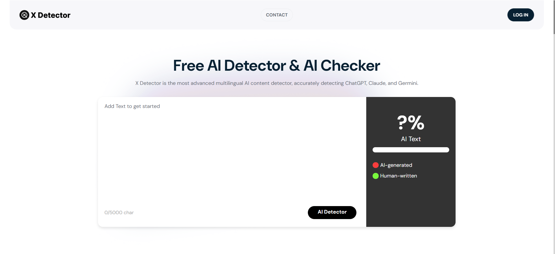 X Detector screenshot
