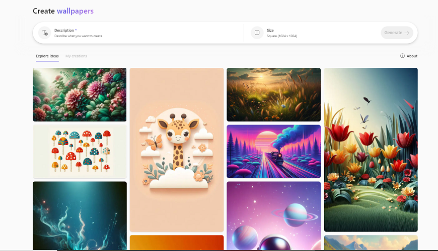 Microsoft Designer screenshot