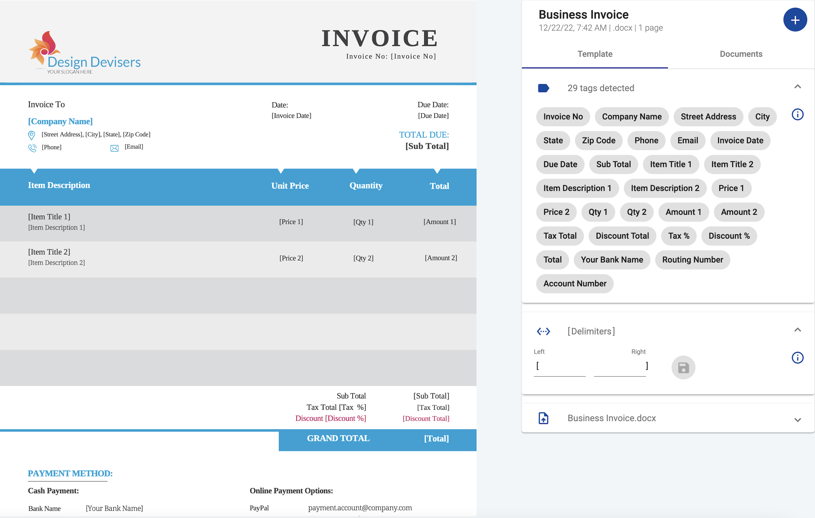 Document Template