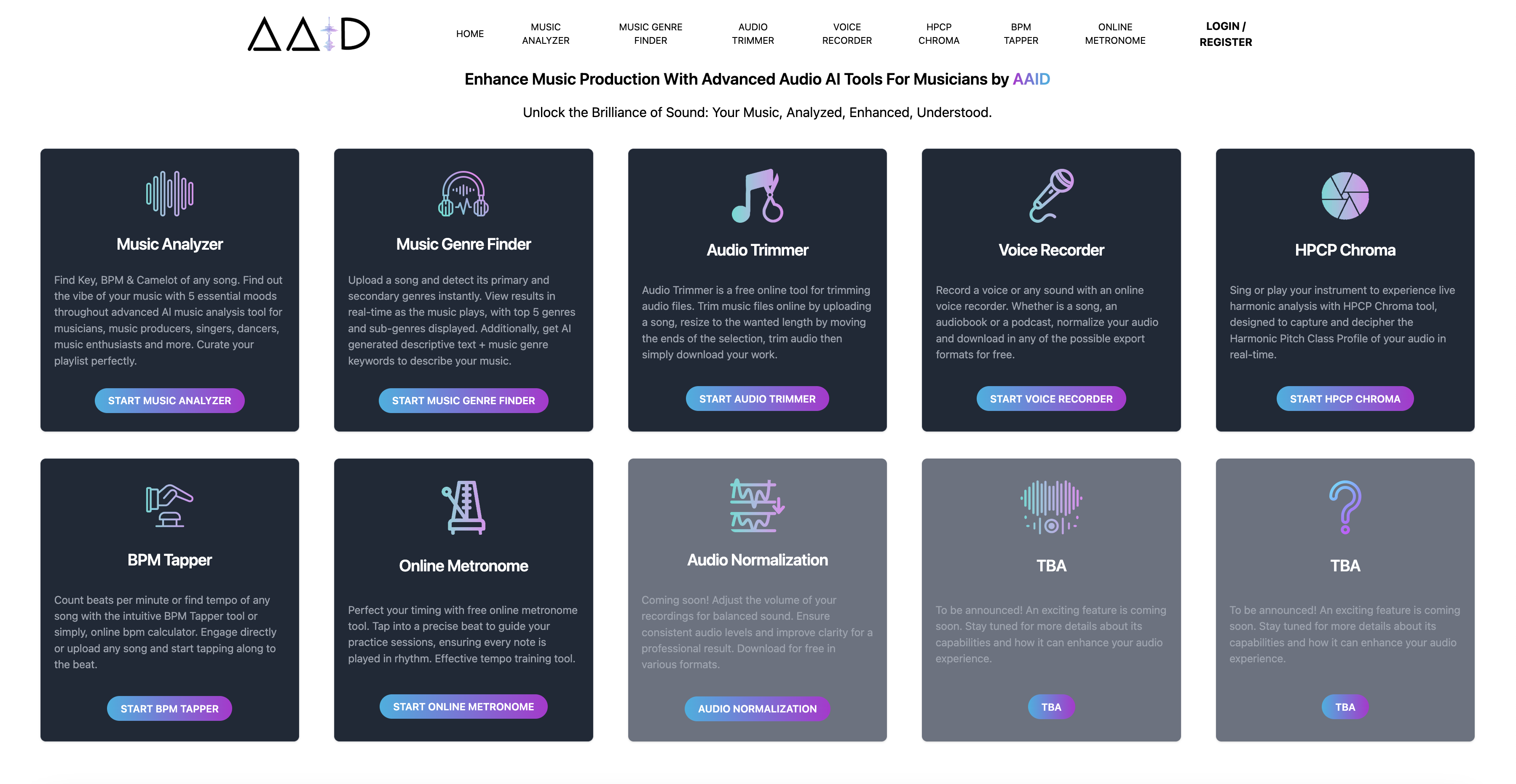 Homepage Audio AI Dynamics